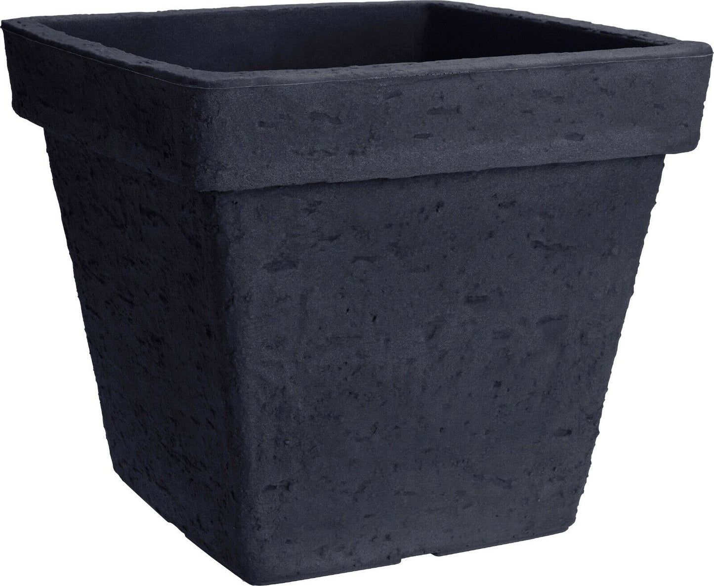 Stone Effect Large Plant Pot Outdoor Garden Square Plastic Planter Flower Tree