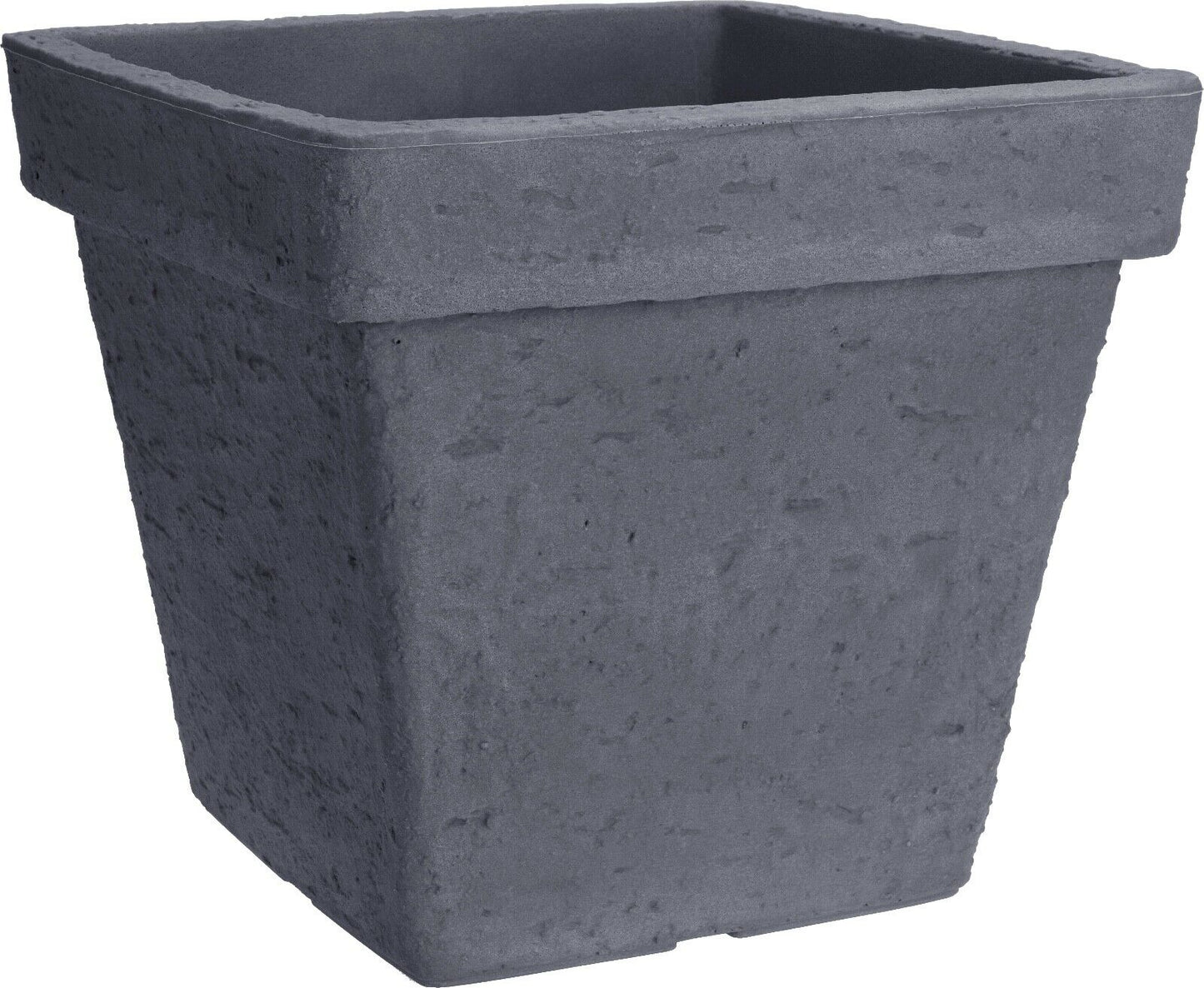 Stone Effect Large Plant Pot Outdoor Garden Square Plastic Planter Flower Tree