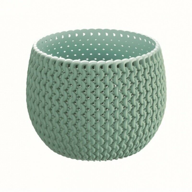 3 x Knitted Outdoor Garden Patio Plant Pots