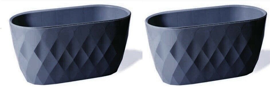 small rectangular plant pots 2 x Small Plastic Rectangular Flower Pots – Pots for U