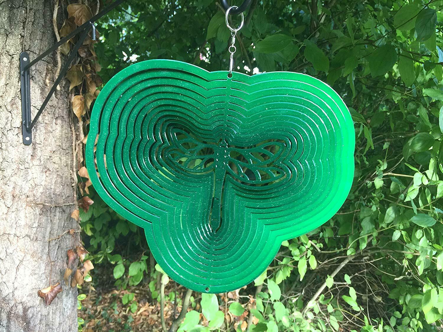 Medium EyCatchers Wind Spinner Green Dragonfly Garden Decorations Decor