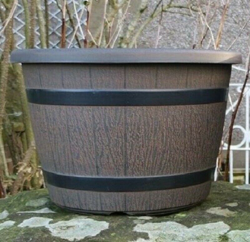 Barrel Garden Flower Pot