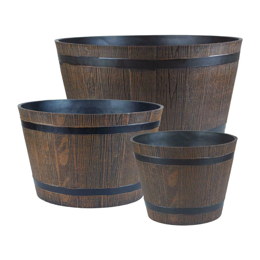 Half Barrel Cask Planters 