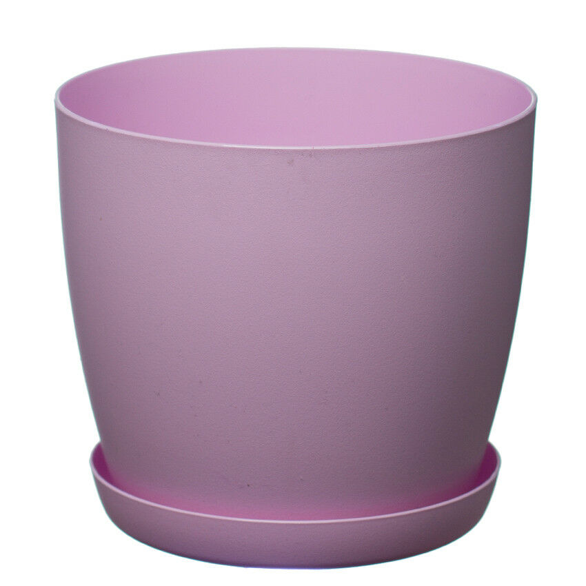 Colourful Flower Pots + Saucer Tray,