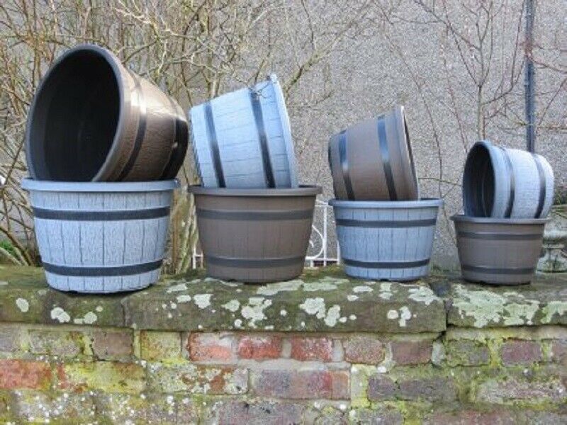 Barrel Garden Flower Pot