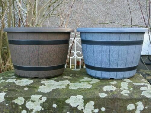 Barrel Garden Flower Pot