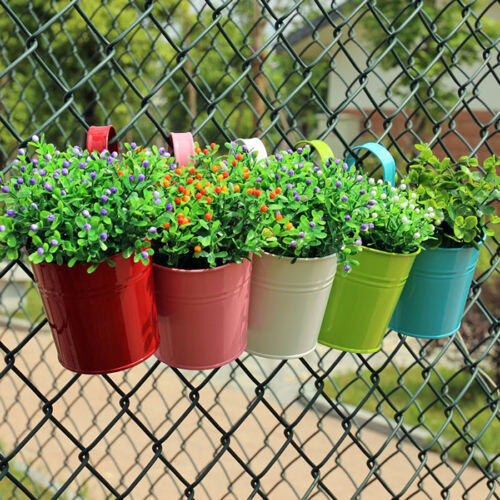 Metal Hanging Flower Pots