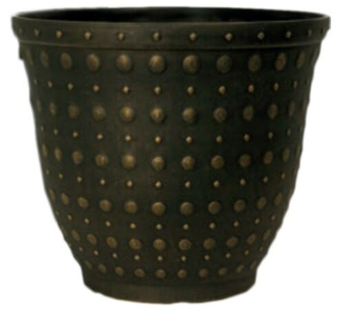 Black Bronze Hobnail Plant Pot Planter